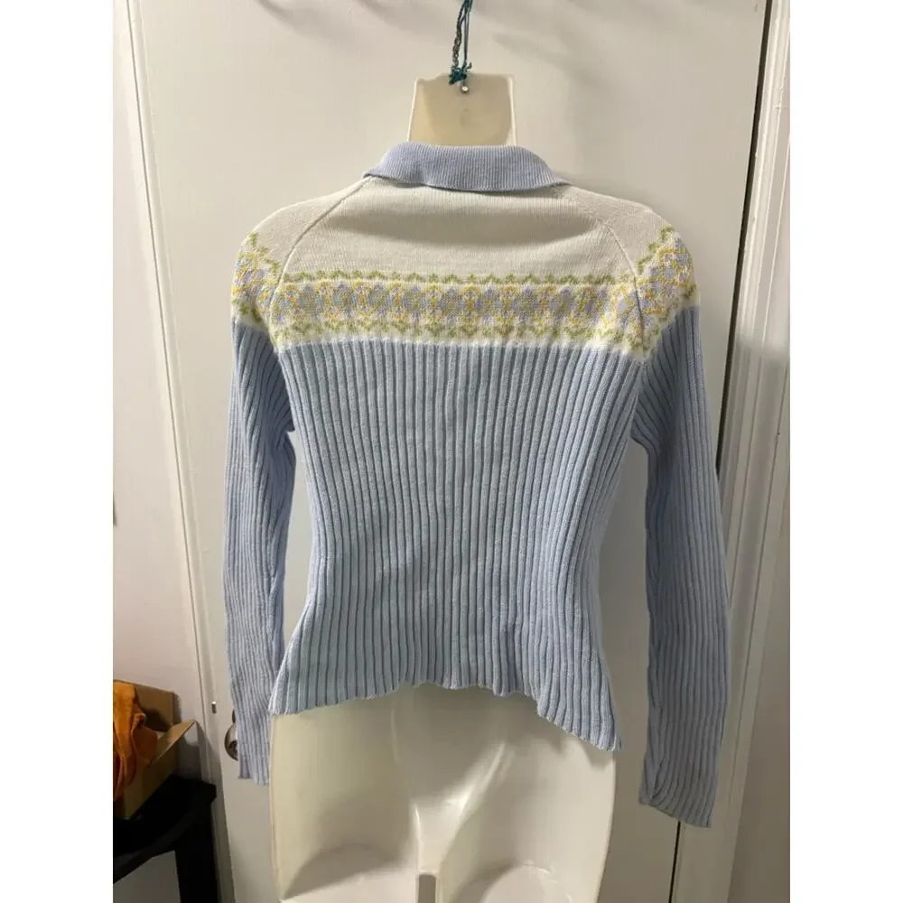 90s Y2K Liz Claiborne pastel sweater